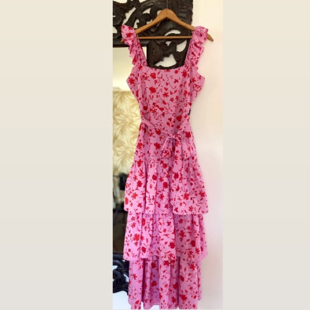 LIKELY  Charlotte floral ruffled dress, Size 4